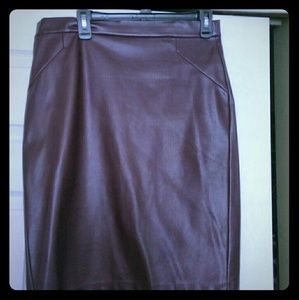 Leather skirt